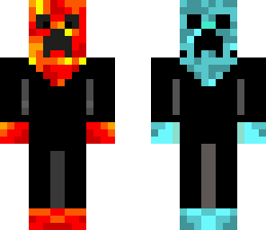 fire and ice with suit