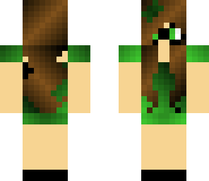 backwards green girl