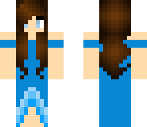 blue dress girl