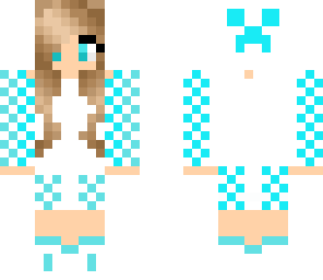 blue and white creeper hoodie