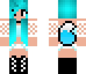 girl with blue hair