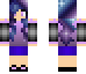 galaxy hair girl