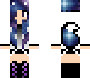 edited galaxy wolf girl
