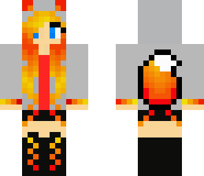 fire wolf girl