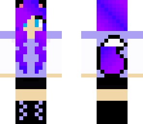 purple wolf girl