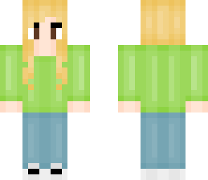 green sweater