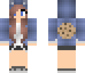 girl wolf cookie skin