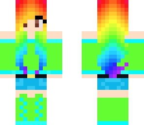 rainbow copy black to lime and blue