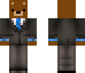 staff bear in a a suit