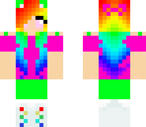 rainbow cat girl