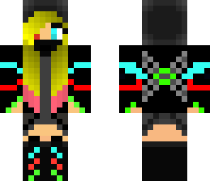 assassin with yellow and pink hair