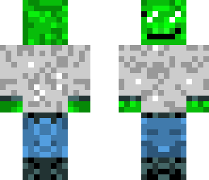 cool creeper with clothes