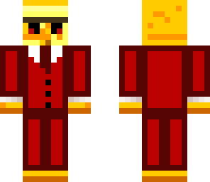 editied golem in a red suit