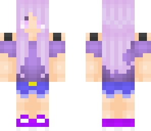 cute shaded purple girl