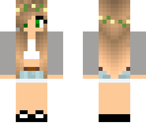 blonde flower crown girl