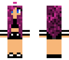 purple hair girl 