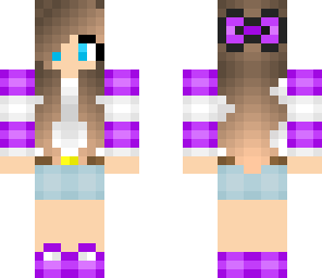 purple-striped girl