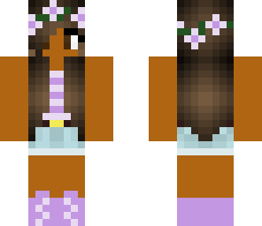 purple flower girl