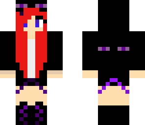 me in a enderman outfit