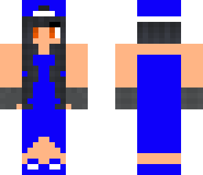 aphmau in a blue dress