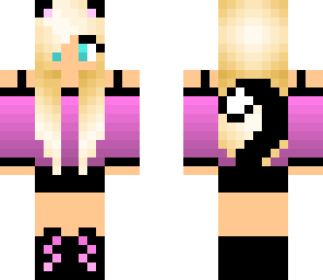 magenta ombre kat girl
