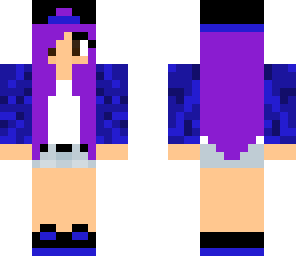 purple hair girl