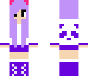purple panda girl