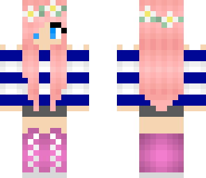 cute pink and blue girl