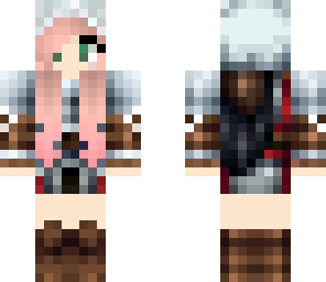 assassin girl with pink hair
