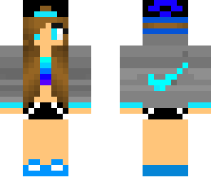 dark and light blue nike girl