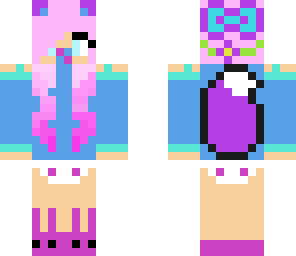 baby flower and fox girl