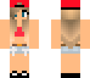 beach girl red