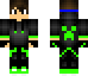 lime green and black hoodie