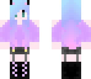 pastel-violet and baby-blue girl