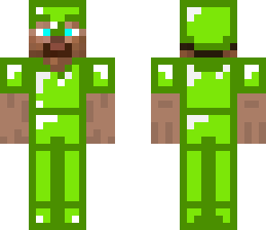 emerald armored steve