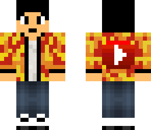boy with lava hoodie and youtube logo