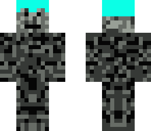 bedrock guy with a diamond helmet