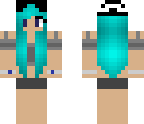 edited blue haired girl