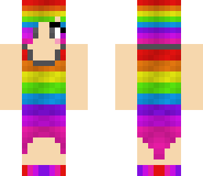2nd skin rainbow girl