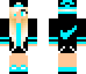 blue nike girl