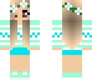 blue and mint cute girl