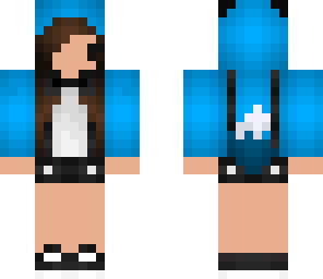 light blue chibi fox