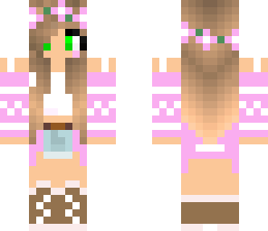 pink autumn girl