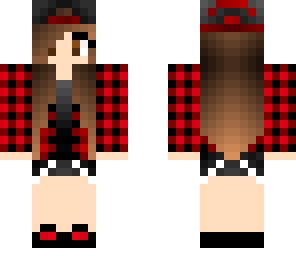 cool red and black girl