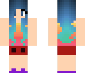 sunset ombre girl
