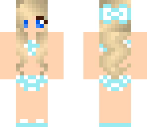 blue bikini babe
