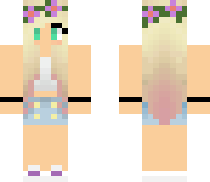 girl with flowers in hair