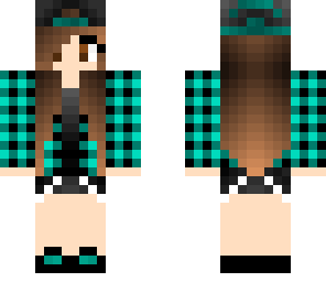 cool blue and black girl