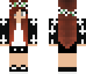 emo girl with flower crown