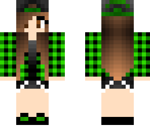 cool green and black girl